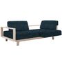 Softline A/S Softline Wood Schlafsofa / Sofa Felt Melange - 846 Blue Grey