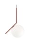 Flos IC S2 Pendelleuchte - rot burgundy