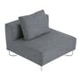 Softline A/S Softline Lotus Sofa Mittelmodul Felt Melange - 612 Light Grey