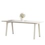 TIPTOE New modern table - White laminate B: 190 cm, Cream White 