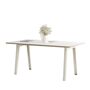 TIPTOE New modern table - White laminate B: 160 cm, Cream White 