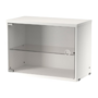 String Furniture  Vitrine mit Glasschwingtür B 58 x T 30 cm - Weiß