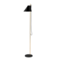 Louis Poulsen Yuh LED Stehleuchte: Messing Schwarz - Marmorfuss Schwarz