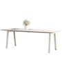 TIPTOE New modern table - White laminate B: 220 cm, Cream White 