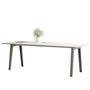 TIPTOE New modern table - White laminate B: 220 cm, Eukalyptusgrau