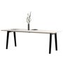 TIPTOE New modern table - White laminate B: 220 cm, Graphit schwarz