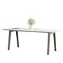 TIPTOE New modern table - White laminate B: 190 cm, Eukalyptusgrau