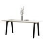 TIPTOE New modern table - White laminate B: 190 cm, Graphit schwarz