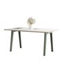 TIPTOE New modern table - White laminate B: 160 cm, Eukalyptusgrau