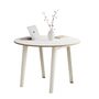 TIPTOE New modern round table - White laminate Cream White 