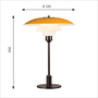 Louis Poulsen PH 3½-2½ Tischleuchte - yellow