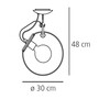 Artemide Miconos soffitto - Poliert Chrom
