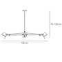 Artemide, Artemide Tolomeo Sospensione 2 Bracci Alluminio Pendelleuchte