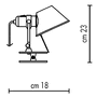 Artemide Tolomeo Pinza LED