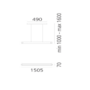Artemide Talo Sospensione 150 LED Pendelleuchte