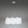 Artemide Logico Sosp. 3 in Linea Pendelleuchte - Silk Diffuser