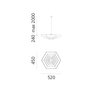 Artemide Lampada Esagonale 52