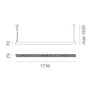 Artemide Calipso Linear System 180 Suspension APP Compatible