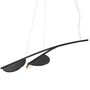 Flos Pendelleuchte Almendra Organic S2 von Flos  Anthracite, Lang