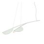 Flos Pendelleuchte Almendra Organic S2 von Flos  Off-White, Kurz