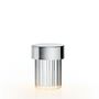 Flos Tischleuchte Last Order von Flos  Hellrosa RAL 3015, Polished Inox, Last Order Fluted