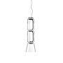 Flos Suspension Noctambule 2 Low Cylinder and Cone von Flos  Schwarz
