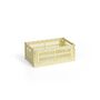 HAY Accessoires HAY Colour Crate S Light yellow , B: 17 cm / L: 26.5 cm / H: 10.5 cm 
