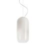 Artemide Artemide Gople Pendelleuchte Hellrosa RAL 3015, Weiss / Weiss, 1405010A, silber