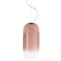 Artemide Artemide Gople Pendelleuchte Hellrosa RAL 3015, Weiss / Weiss, 1405040A, kupferfarben