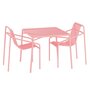 Objekte Unserer Tage Ivy Outdoor Set - (Tisch Small, 2 x Dining Chair) - Soft Pink