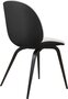 Gubi Beetle Dining Chair - Front Upholstered - Wood Base: Light Boucle 001