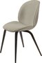 Gubi Beetle Dining Chair - Front Upholstered - Wood Base: Light Boucle 008