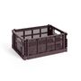 HAY Accessoires HAY Colour Crate M Bordeaux, B: 26.5 cm / L: 34.5 cm / H: 14 cm 