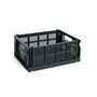 HAY Accessoires HAY Colour Crate M Charcoal, B: 26.5 cm / L: 34.5 cm / H: 14 cm 