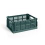 HAY Accessoires HAY Colour Crate M Dark green, B: 26.5 cm / L: 34.5 cm / H: 14 cm 