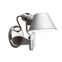 Artemide Artemide Tolomeo Faretto Wandleuchte Hellrosa RAL 3015, Weiss / Weiss, Halo: Aluminium mit Ein/Ausschalter