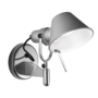 Artemide Artemide Tolomeo Faretto Wandleuchte Hellrosa RAL 3015, Weiss / Weiss, Ohne Schalter