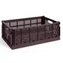 HAY Accessoires HAY Colour Crate L Bordeaux, B: 34.5 cm / L: 53 cm / H: 18.5 cm 