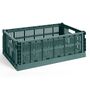 HAY Accessoires HAY Colour Crate L Dark green, B: 34.5 cm / L: 53 cm / H: 18.5 cm 