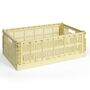 HAY Accessoires HAY Colour Crate L Light yellow , B: 34.5 cm / L: 53 cm / H: 18.5 cm 