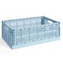 HAY Accessoires HAY Colour Crate L Soft Blue, B: 34.5 cm / L: 53 cm / H: 18.5 cm 