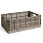 HAY Accessoires HAY Colour Crate L  Warm Grey, B: 34.5 cm / L: 53 cm / H: 18.5 cm 