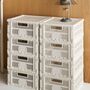 Aufbewahrungsbox von Hay Colour Crate Large mit Kunststoff Deckel