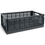 HAY Accessoires Aufbewahrungsbox Colour Crate XL von Hay Charcoal 