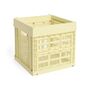 HAY Accessoires Colour Crate Cube von Hay Light yellow 