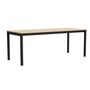 HAY Living Bündiger Esstisch Annex von Hay L: 200 cm, Eiche Wasser lackiert, Charcoal