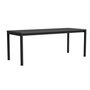 HAY Living Bündiger Esstisch Annex von Hay L: 200 cm, Linoleum Dark Grey, Charcoal