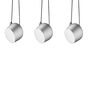 Flos Pendelleuchte Aim Set von Flos  Eloxiertes Silber