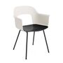 HAY Living Armlehnstuhl mit Stahlgestell Layout 212 von Hay Cream White, Black