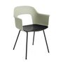HAY Living Armlehnstuhl mit Stahlgestell Layout 212 von Hay Pastel green , Black